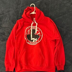 Red Dylan Larkin hoodie